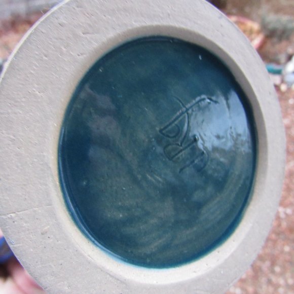 Handmade MCM Style Tall Two Handle Vase - Picture 4 of 11